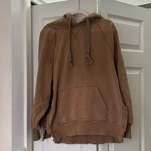 brown hoodie from american eagle size large